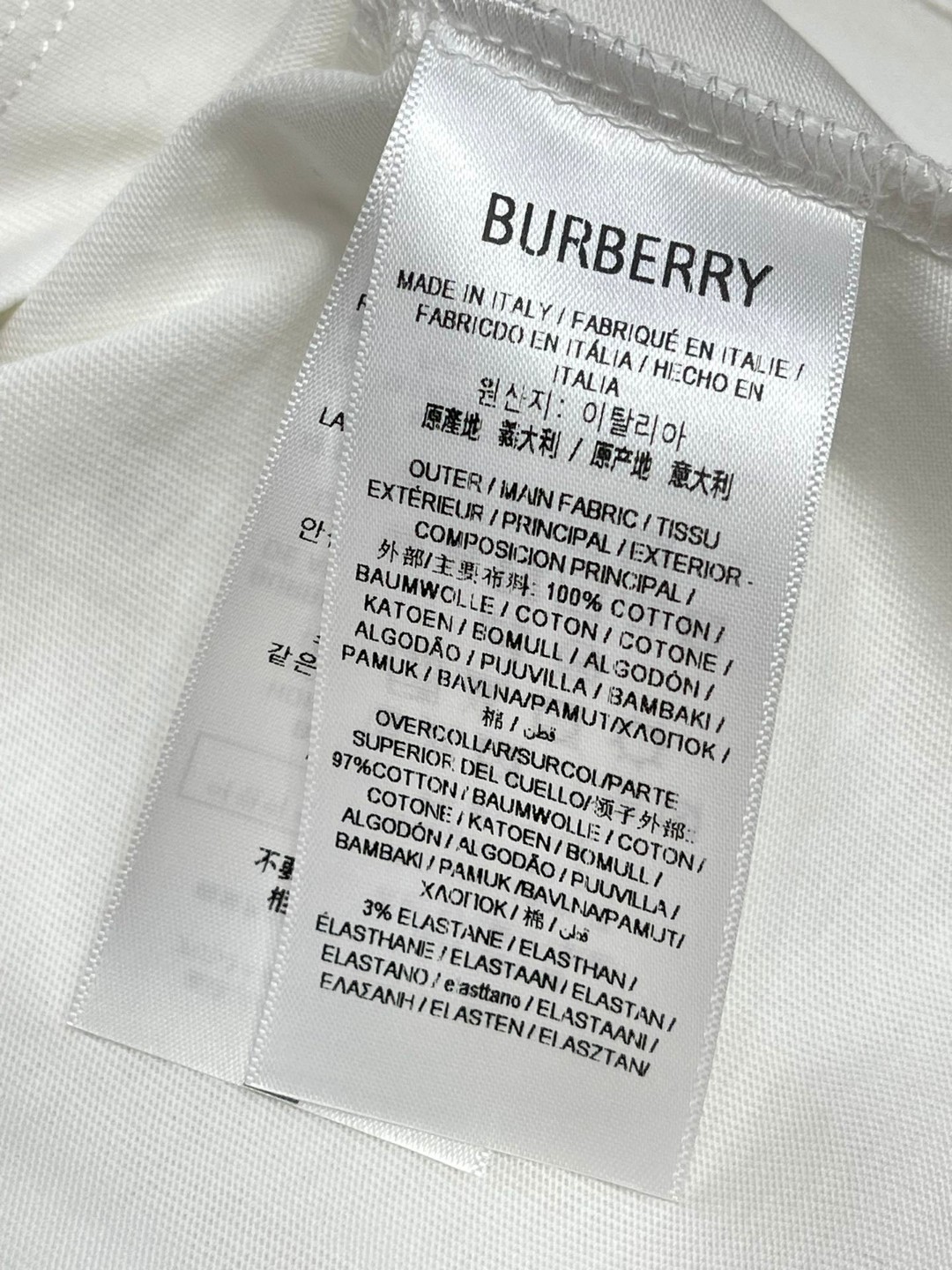 Burberry 巴宝莉 马术骑士印花图案 短袖 T恤 圆领 短款 夏季 白色 80907931