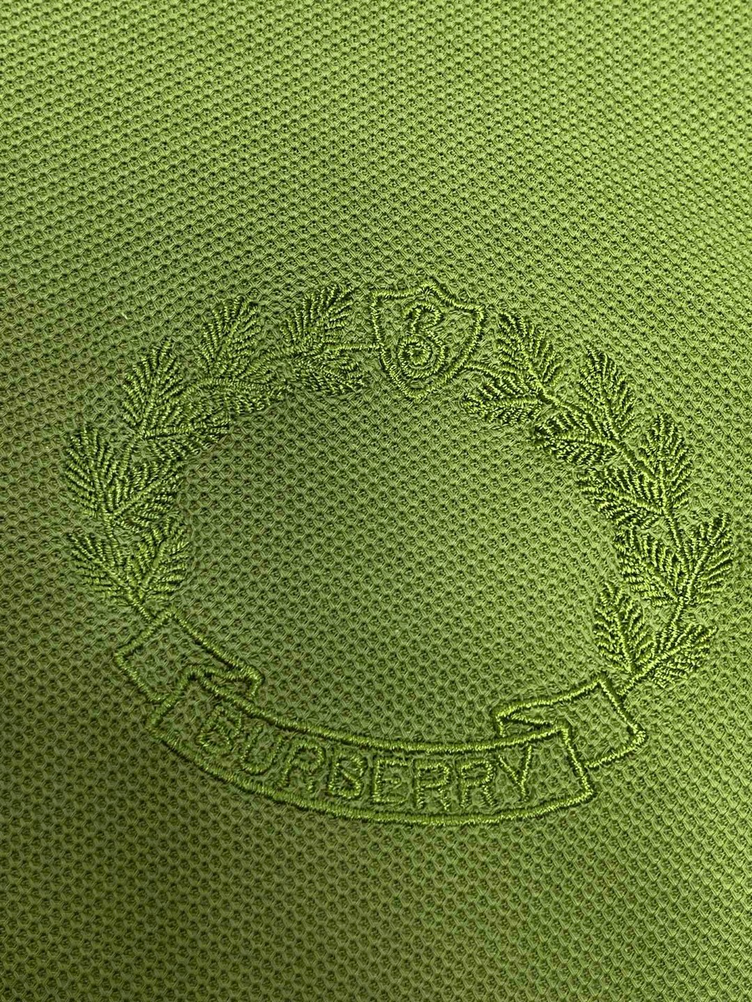 Burberry 巴宝莉 纯色橡木叶刺绣徽章Polo衫 短袖 T恤 圆领 短款 夏季 黑色 白色 80651791