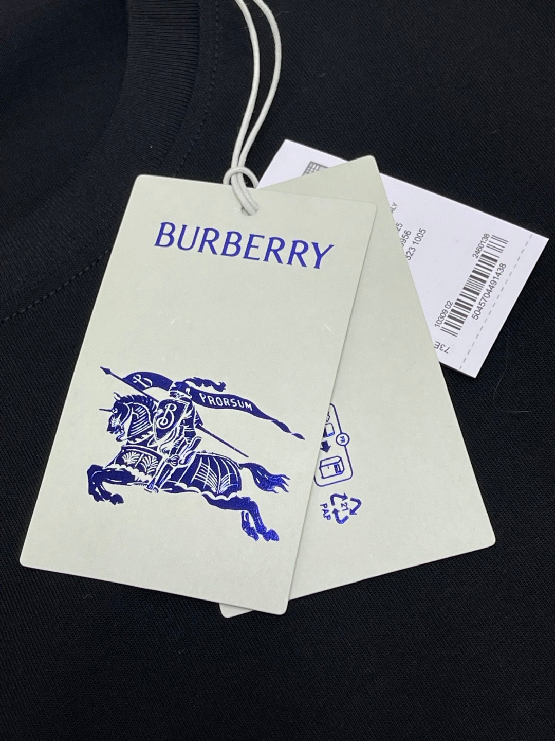 Burberry 巴宝莉 纯色战马图案徽标 短袖 T恤 圆领 短款 夏季 黑色 白色 绿色 80808141