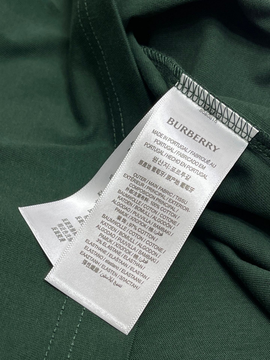 Burberry 巴宝莉 纯色战马图案徽标 短袖 T恤 圆领 短款 夏季 黑色 白色 绿色 80808141