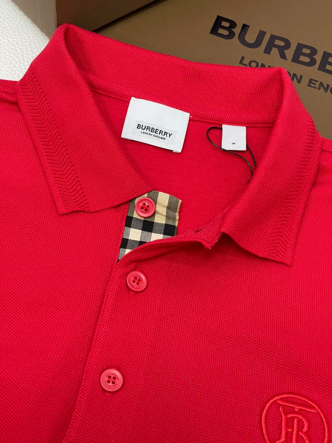Burberry 巴宝莉 纯色胸口刺绣微标Polo衫 短袖 T恤 夏季 黑色 白色 藏蓝色 卡其色 红色 80831571