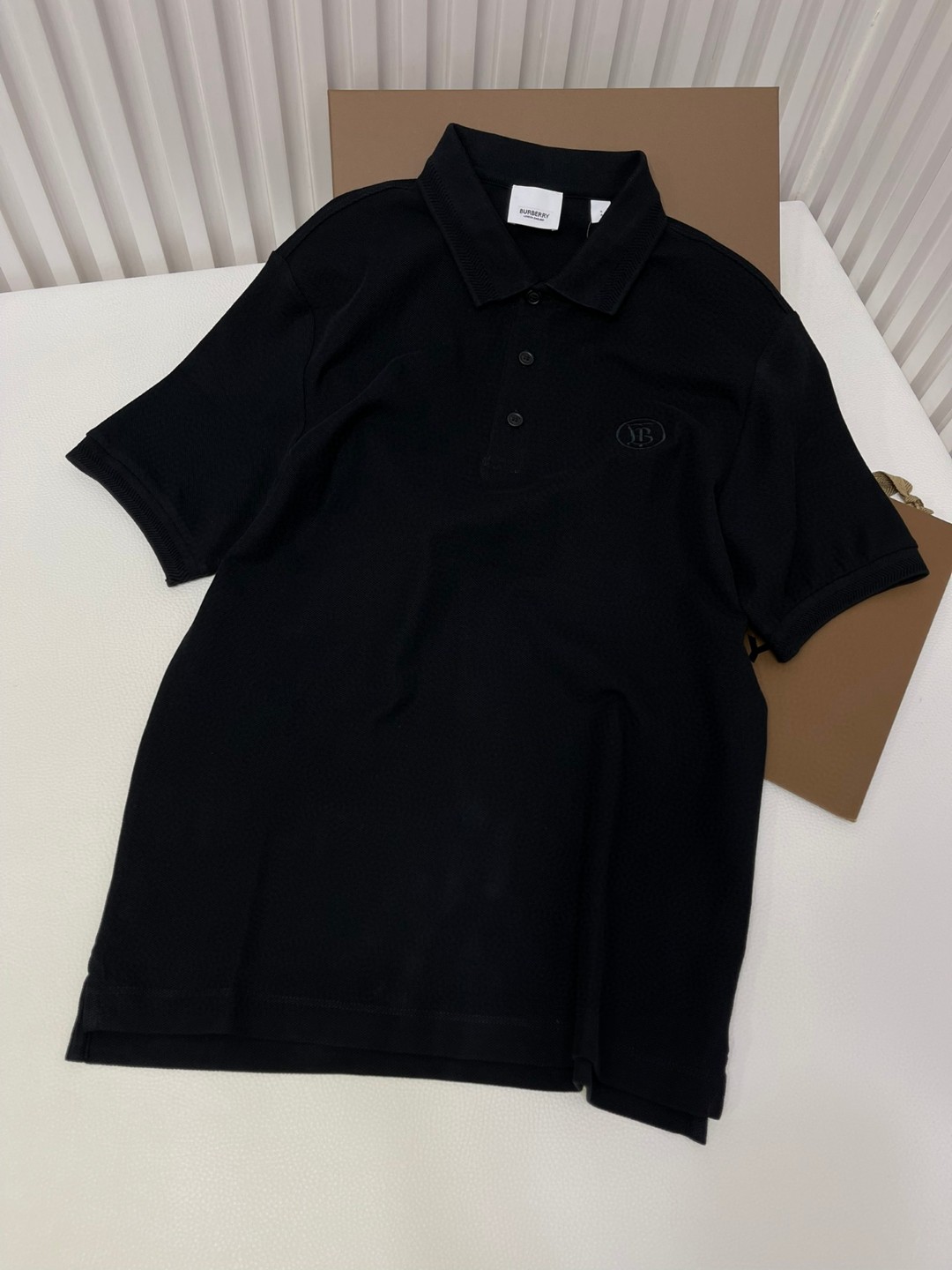 Burberry 巴宝莉 纯色胸口刺绣微标Polo衫 短袖 T恤 夏季 黑色 白色 藏蓝色 卡其色 红色 80831571