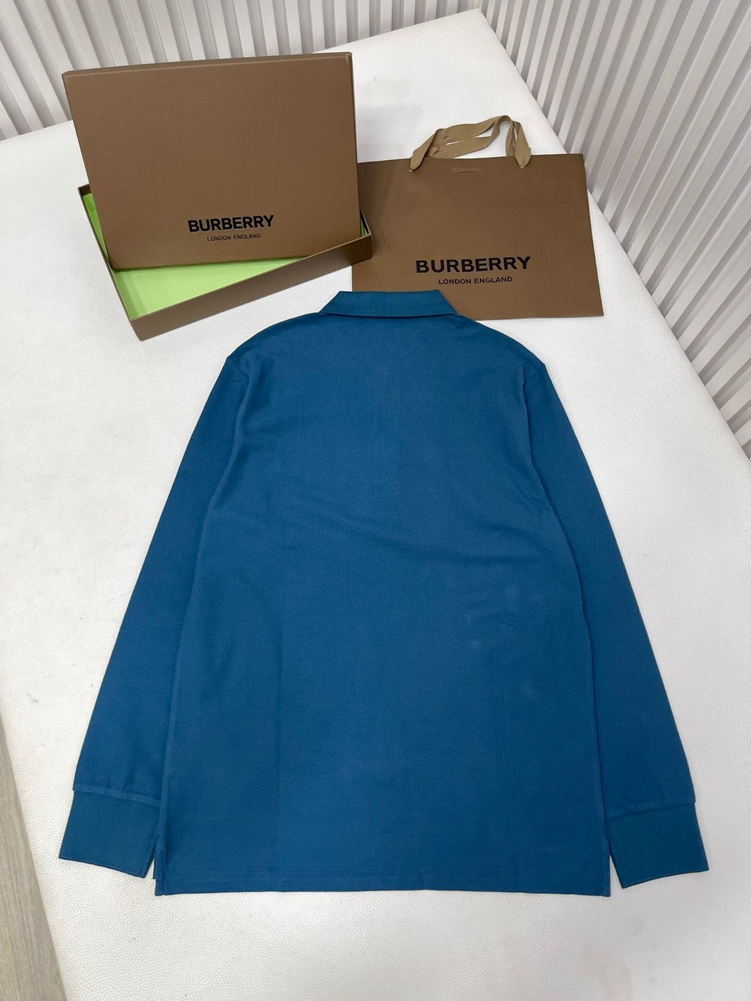 Burberry 巴宝莉 刺绣战马图案徽标 Polo衫 长袖 T恤 白色 黑色 藏蓝色 蓝色 80487261