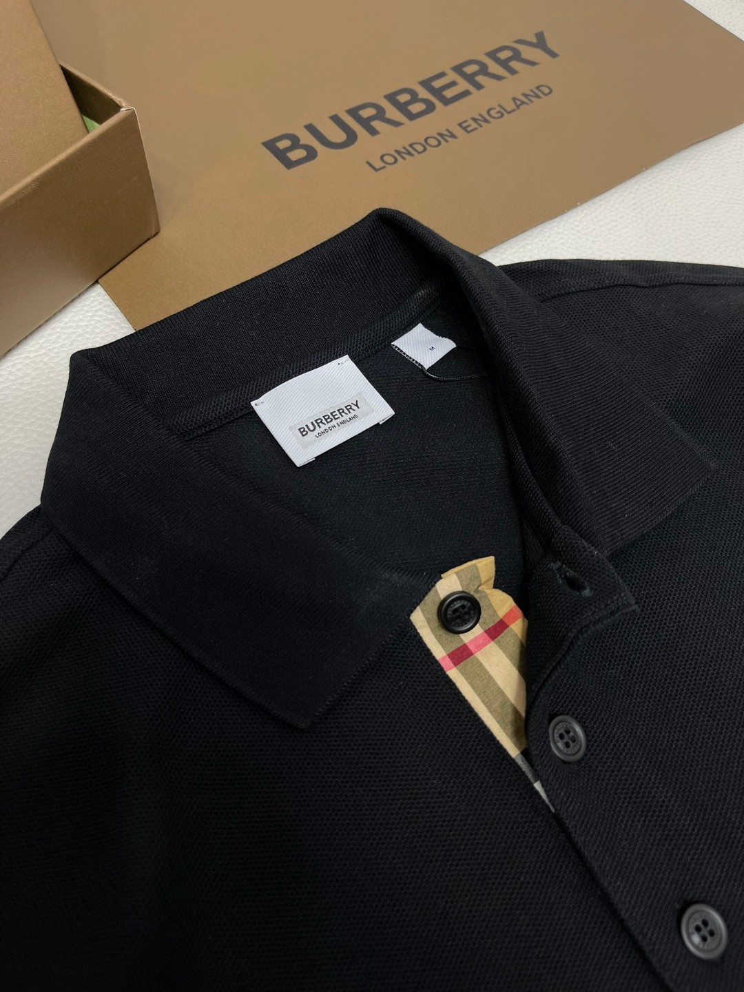 Burberry 巴宝莉 刺绣战马图案徽标 Polo衫 长袖 T恤 白色 黑色 藏蓝色 蓝色 80487261