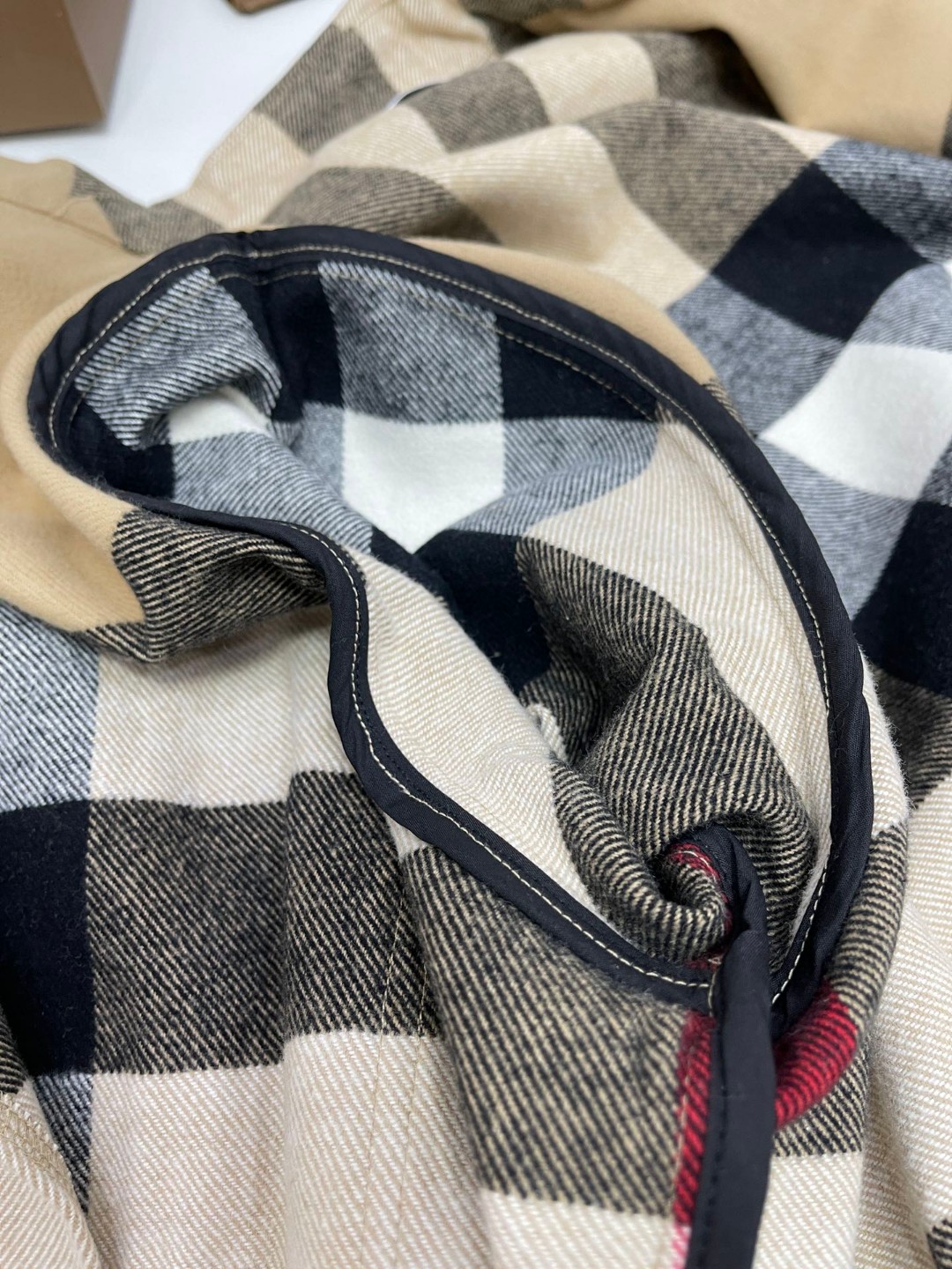 Burberry 巴宝莉 条纹翻领拉链夹克 外套 衬衫 长袖 秋冬款 棕色 8050135