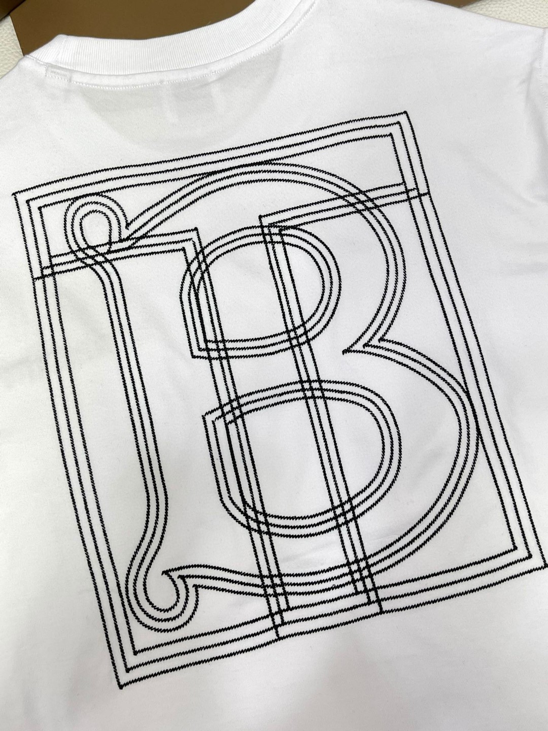 Burberry 巴宝莉 字母logo刺绣 短袖 T恤 夏季 黑色 白色 蓝色 80575471