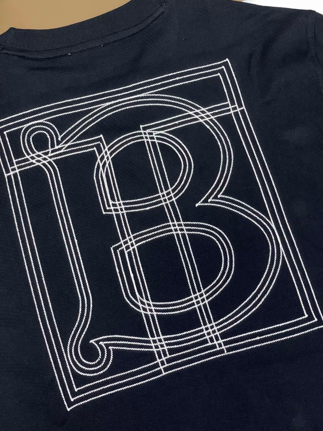 Burberry 巴宝莉 字母logo刺绣 短袖 T恤 夏季 黑色 白色 蓝色 80575471