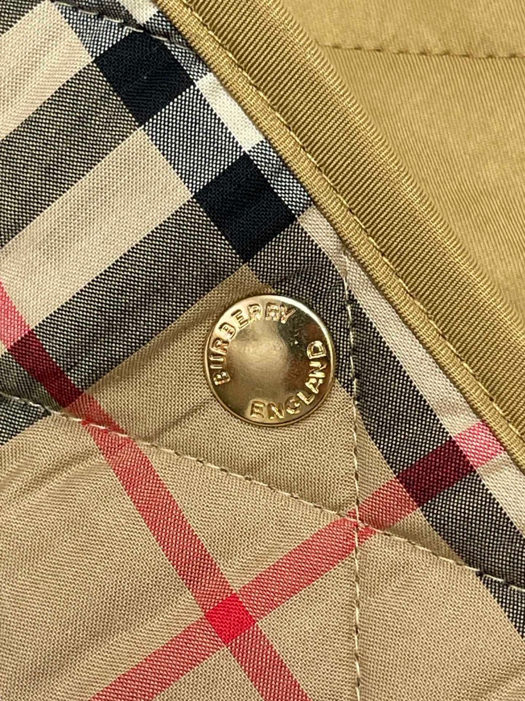 Burberry 巴宝莉 菱格纹夹克 棉服 长袖 外套 秋冬款 姜黄色 80963551