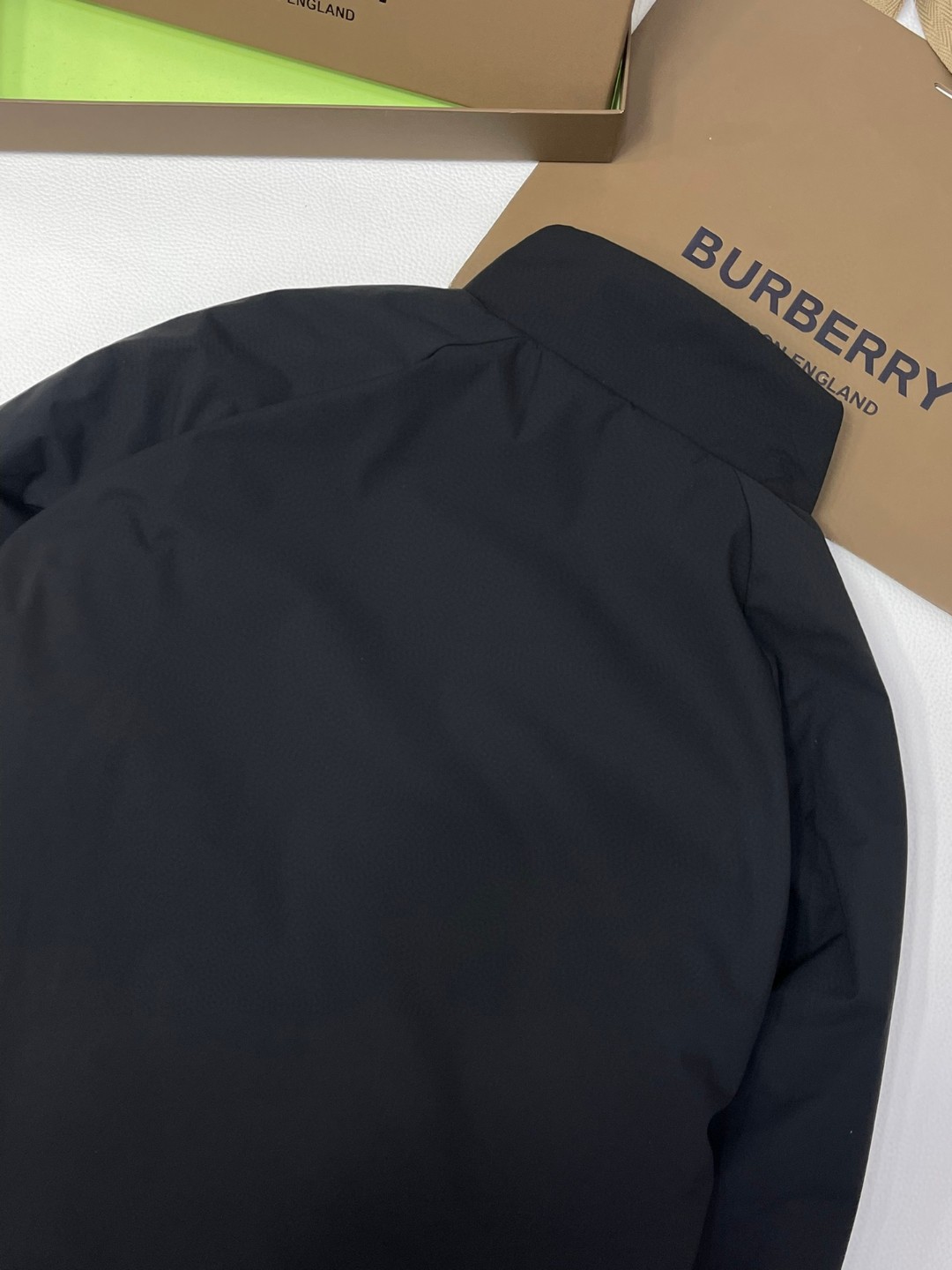 Burberry 巴宝莉 纯色刺绣logo夹克 棉服 长袖 外套 秋冬款 黑色 80726871