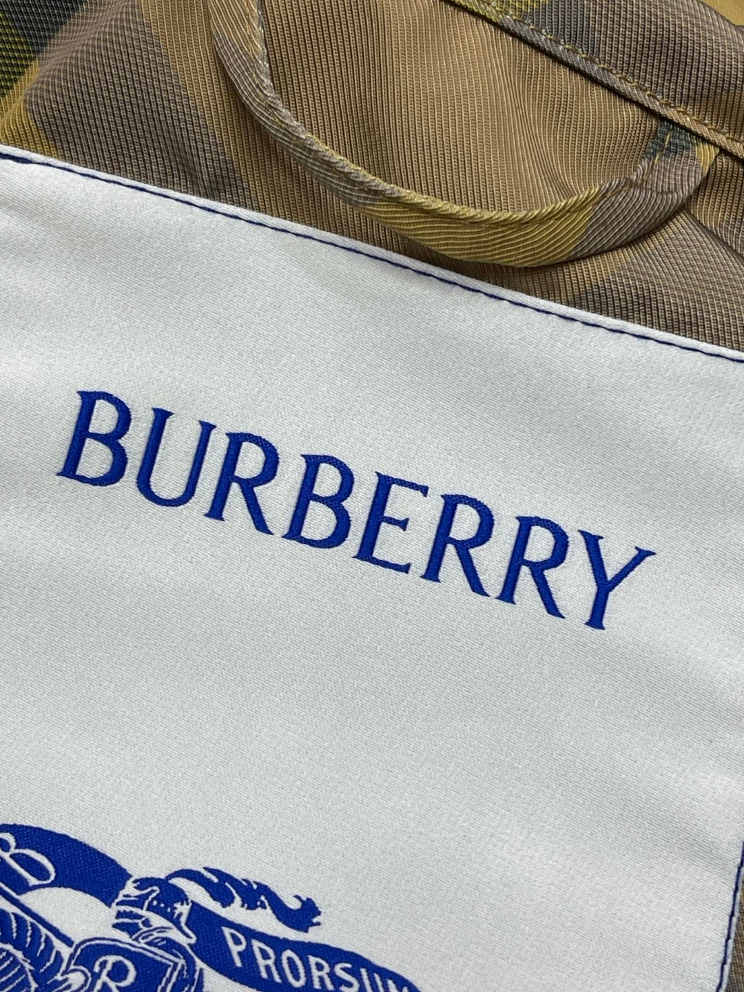 Burberry 巴宝莉 格纹拉链连帽夹克 长袖 外套 短款 女款 黄色 80823181