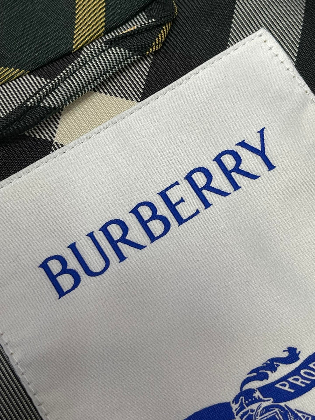 Burberry 巴宝莉 格纹拉链连帽夹克 长袖 外套 短款 女款 绿色 80818891