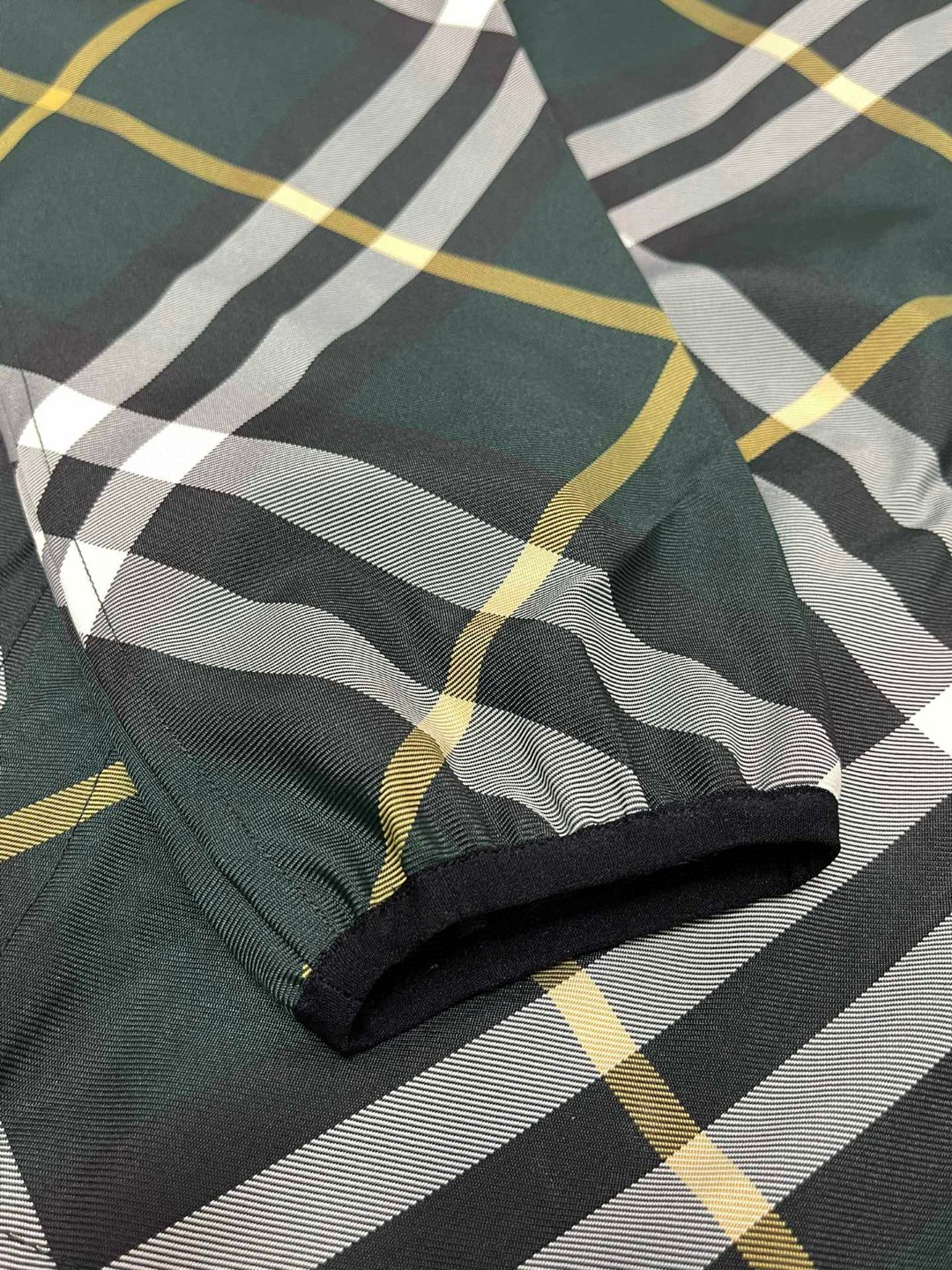 Burberry 巴宝莉 格纹拉链连帽夹克 长袖 外套 短款 女款 绿色 80818891