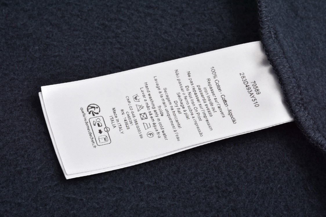 DIOR 迪奥 破洞卡通恐龙刺绣字母Logo图案拉链连帽卫衣 长袖 外套 深蓝色 413J647A0807-C580