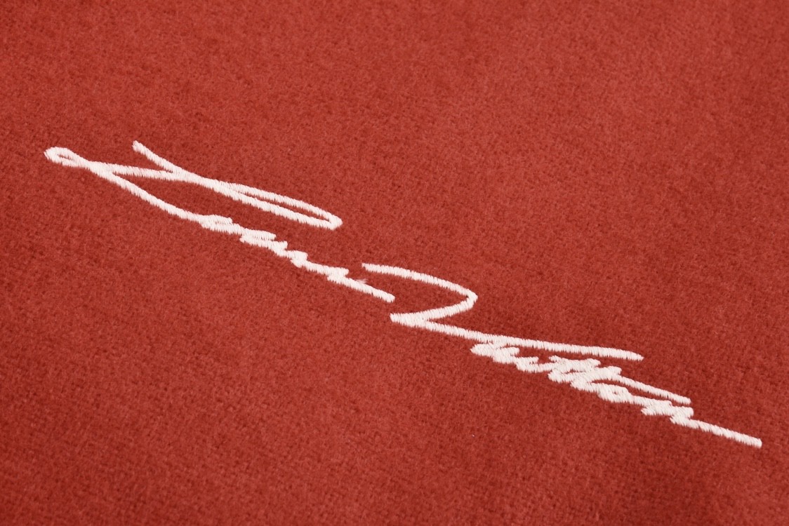 LOUIS VUITTON 路易威登 字母刺绣logo烫钻珍珠拼接皮袖棒球服 夹克 长袖 外套 秋冬款 红色 1AFIQ9