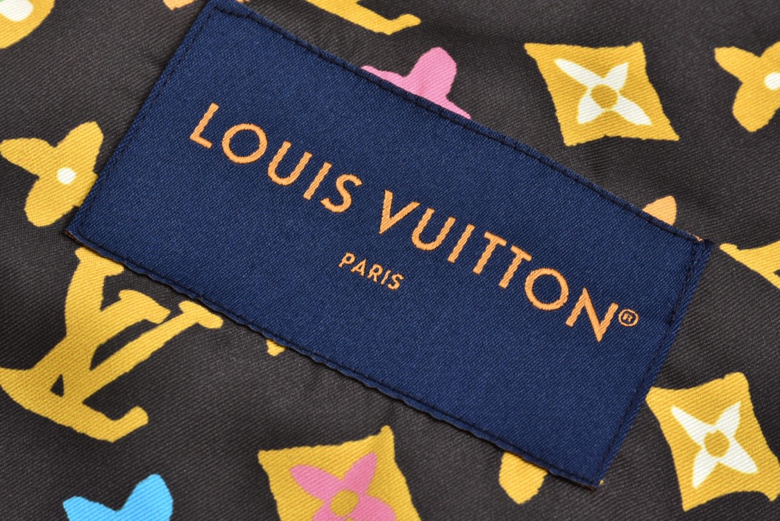 LOUIS VUITTON 路易威登 Tyler 联名 毛领刺绣字母logo棉服 夹克 长袖 外套 秋冬款 1AFPTM