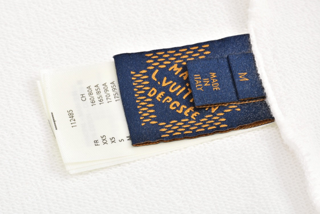 LOUIS VUITTON 路易威登 套马牛仔刺绣图案 卫衣 圆领 长袖 白色