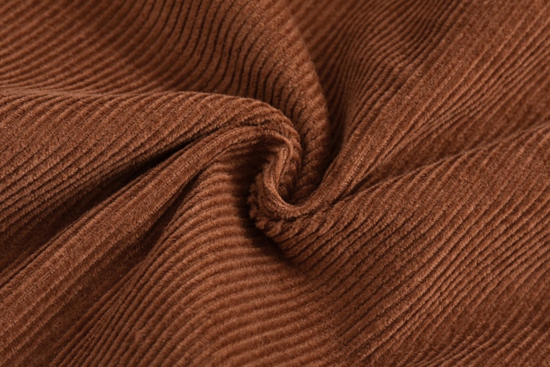 PRADA 普拉达 纯色胸前口袋logo徽标灯芯绒衬衫 外套 长袖 焦糖色 GEC090-1449-F098L-S-232