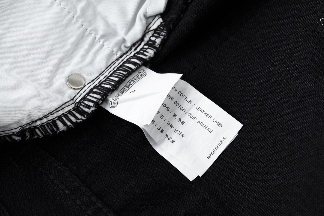 Chrome Hearts 克罗心 城市限定牛仔裤 裤子 长裤 黑白 黑绿 黑蓝 灰色