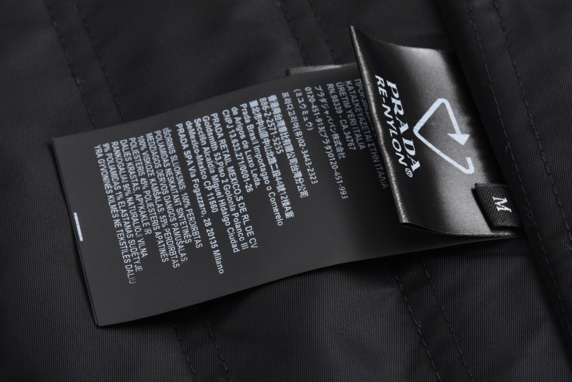 PRADA 普拉达 刺绣字母logo飞行员夹克 棒球服 外套 长袖 黑色 SGC725-1WQ8-F0002-S-OOO