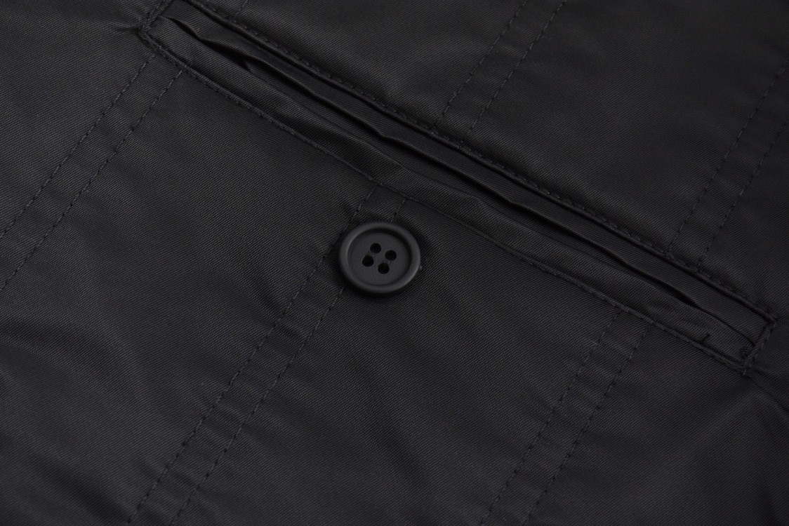 PRADA 普拉达 刺绣字母logo飞行员夹克 棒球服 外套 长袖 黑色 SGC725-1WQ8-F0002-S-OOO