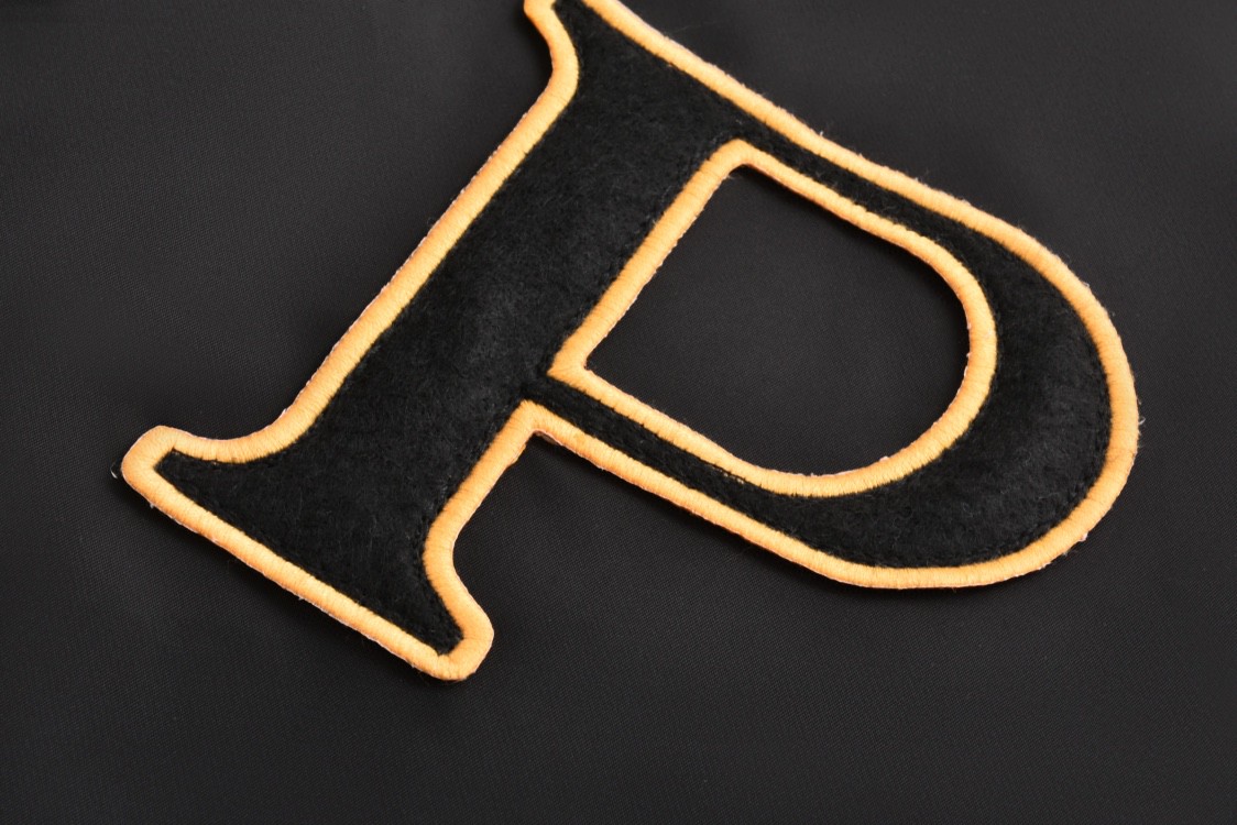 PRADA 普拉达 刺绣字母logo飞行员夹克 棒球服 外套 长袖 黑色 SGC725-1WQ8-F0002-S-OOO