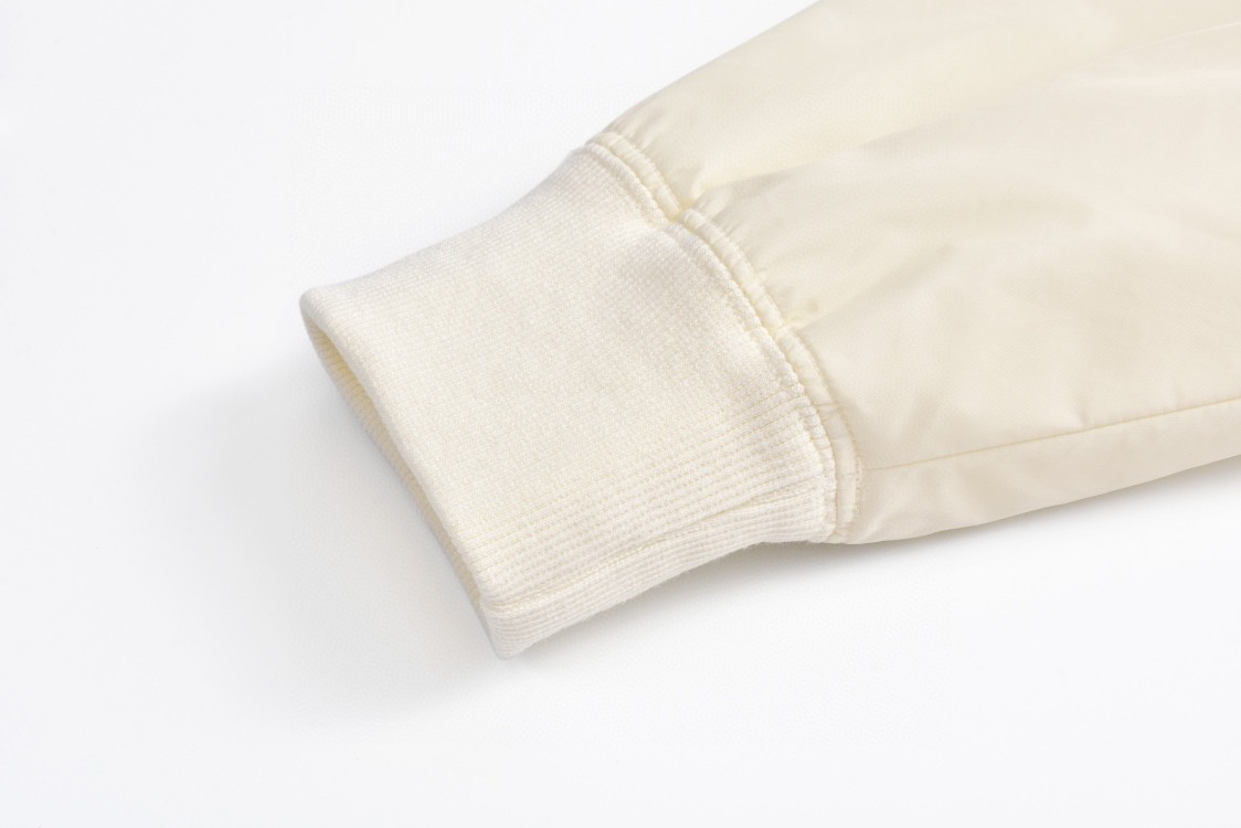 PRADA 普拉达 纯色logo徽标拉链连帽夹克 棉服 外套 长袖 白色 午夜蓝 POIZON240805711