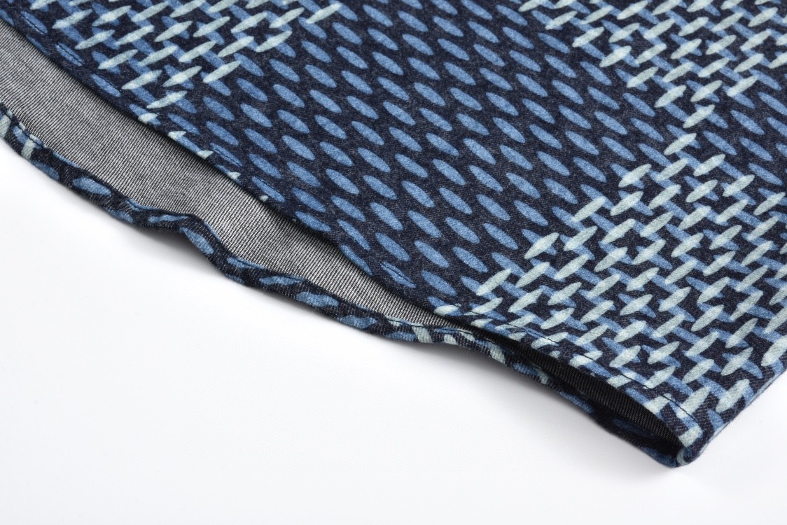 LOUIS VUITTON 路易威登 Nigo 联名 棋盘格拼接单排扣衬衫 长袖 外套 蓝色 1A7X96