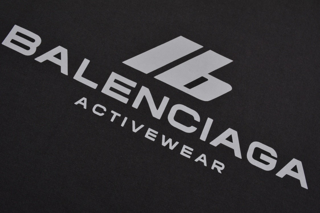 Balenciaga 巴黎世家 X胸前IB字母logo印花圆领卫衣  长袖 秋冬 黑色 白色 POIZON2406211235