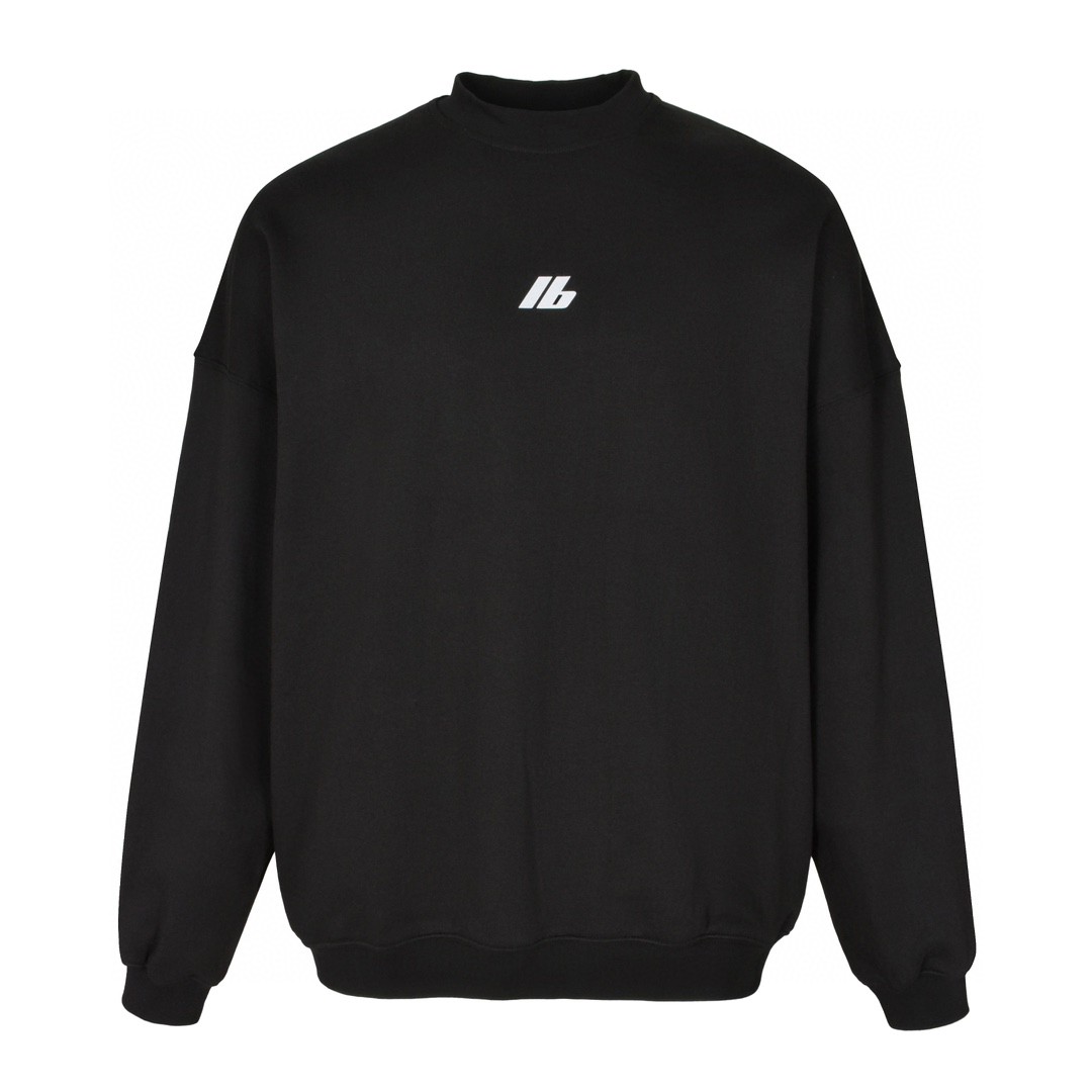 Balenciaga 巴黎世家 X胸前IB字母logo印花圆领卫衣  长袖 秋冬 黑色 白色 POIZON2406211235