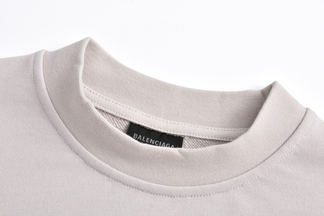 Balenciaga 巴黎世家 X胸前IB字母logo印花圆领卫衣  长袖 秋冬 黑色 白色 POIZON2406211235