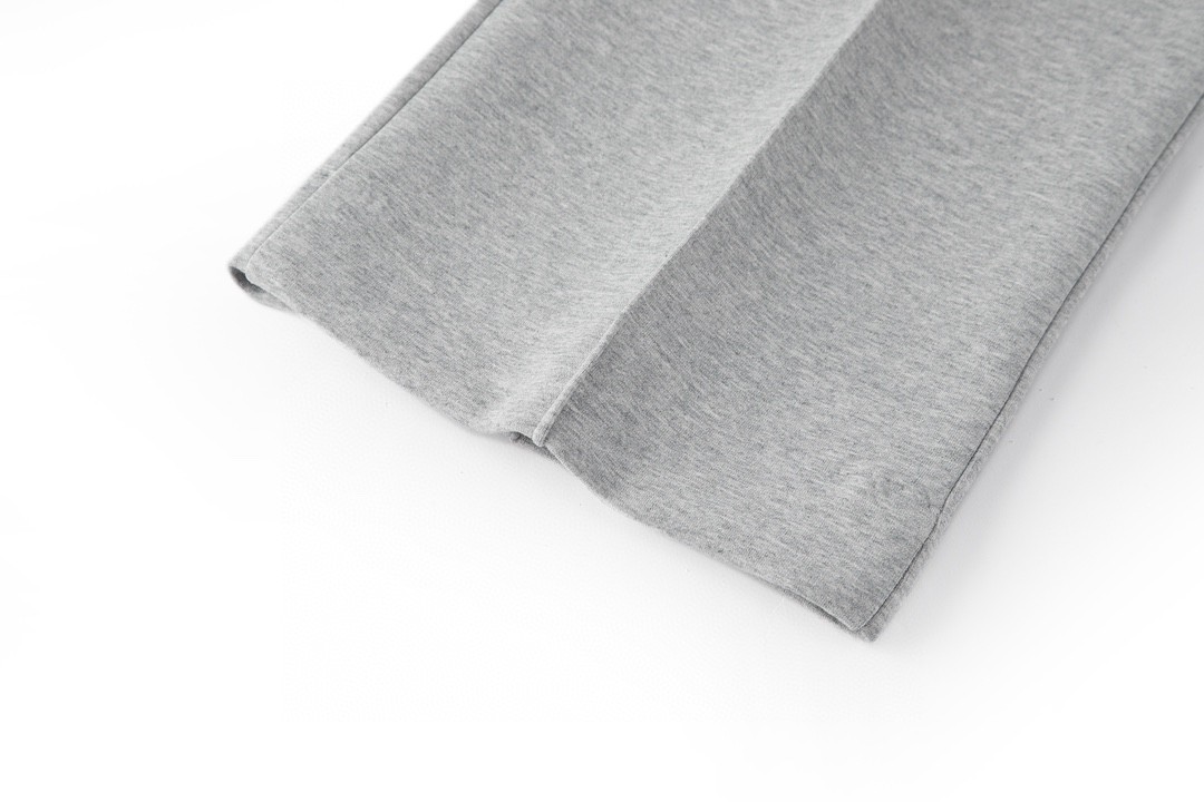 LOUIS VUITTON 路易威登 字母logo别针刺绣太空棉直筒休闲裤 裤子 长裤 男款 黑色 灰色 