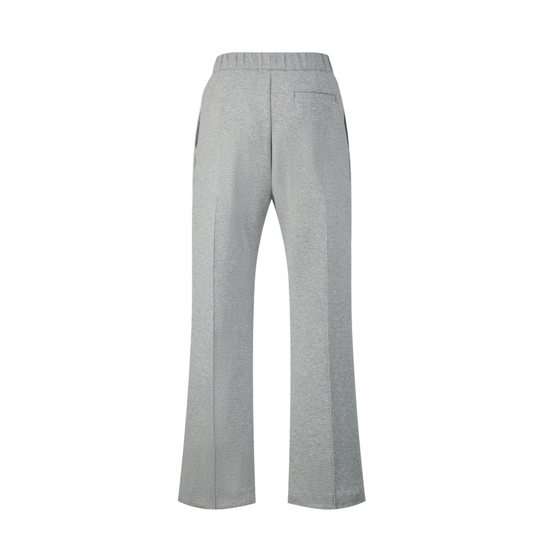 LOUIS VUITTON 路易威登 字母logo别针刺绣太空棉直筒休闲裤 裤子 长裤 男款 黑色 灰色 