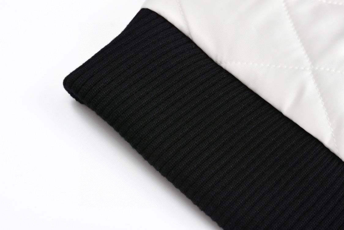 LOUIS VUITTON 路易威登 拼色刺绣字母logo棒球服 夹克 长袖 外套 黑白 1AFWK8