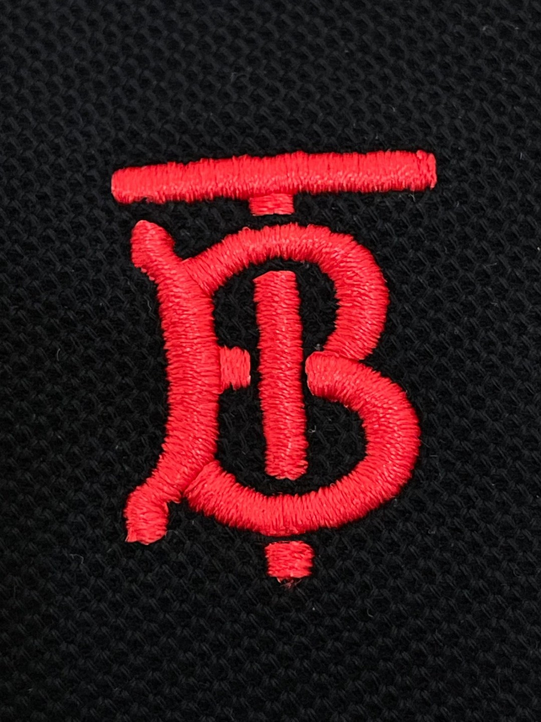 Burberry 巴宝莉 字母刺绣logo条纹领Polo衫 长袖 T恤 白色 黑色 藏蓝色 蓝色 80176801