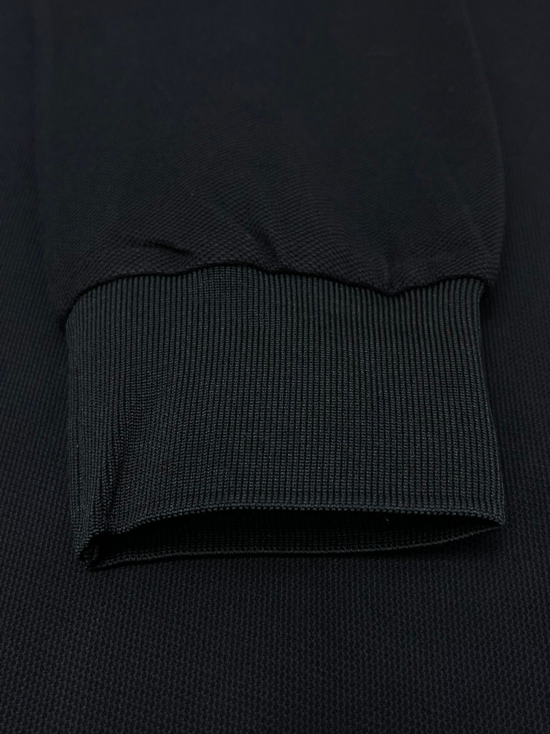 Burberry 巴宝莉 字母刺绣logo条纹领Polo衫 长袖 T恤 白色 黑色 藏蓝色 蓝色 80176801