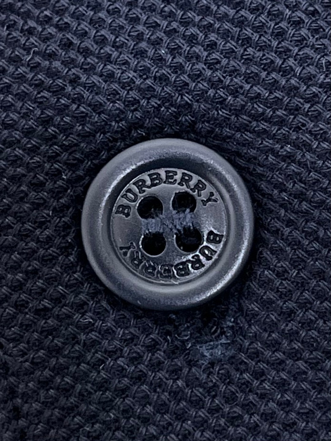 Burberry 巴宝莉 字母刺绣logo条纹领Polo衫 长袖 T恤 白色 黑色 藏蓝色 蓝色 80176801
