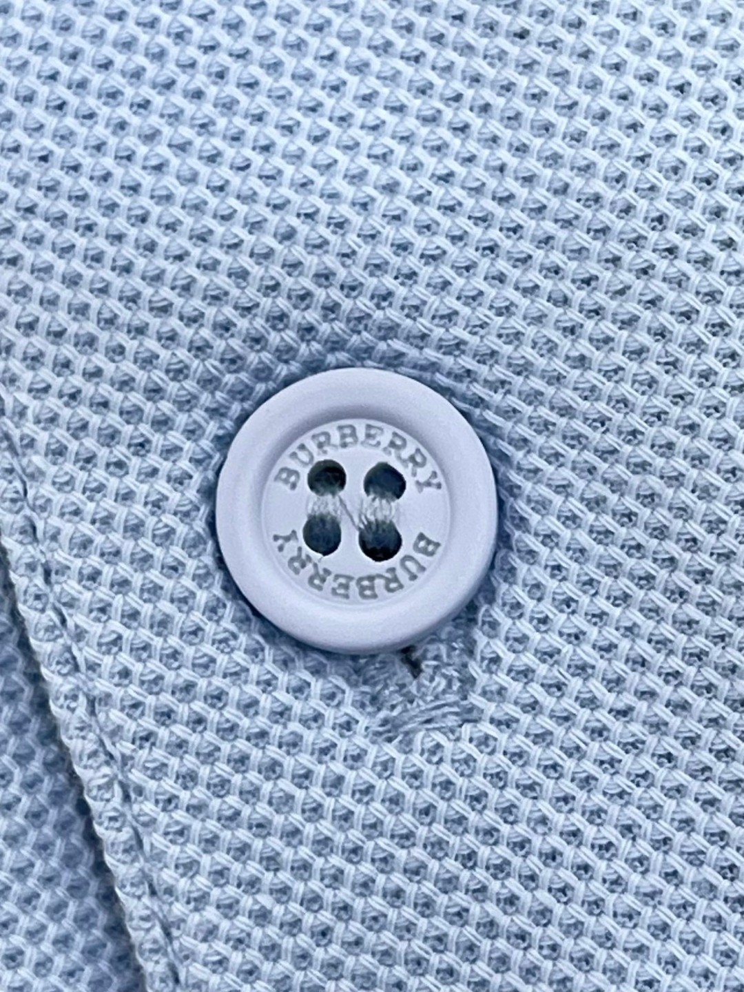 Burberry 巴宝莉 字母刺绣logo条纹领Polo衫 长袖 T恤 白色 黑色 藏蓝色 蓝色 80176801