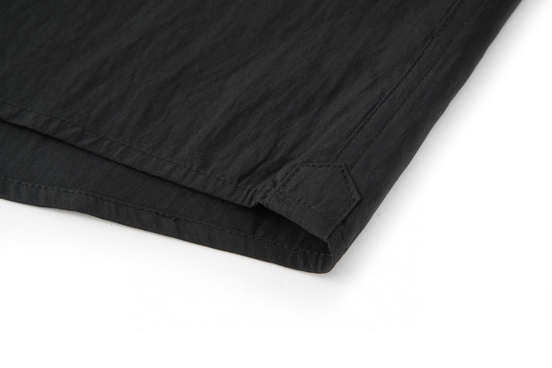 CELINE 赛琳 logo小刺绣亚麻衬衫 长袖 黑色 白色