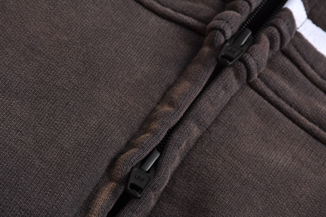 Balenciaga 巴黎世家 做旧拼接双环拉链连帽卫衣 长袖 秋冬 外套 790359TQVM21070