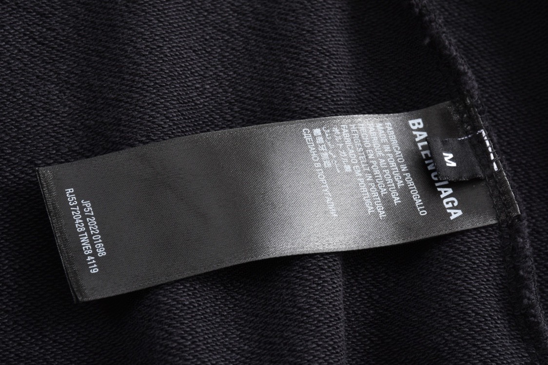 Balenciaga 巴黎世家 自由女神印花连帽卫衣 长袖 秋冬 黑色 739024TQVS11083