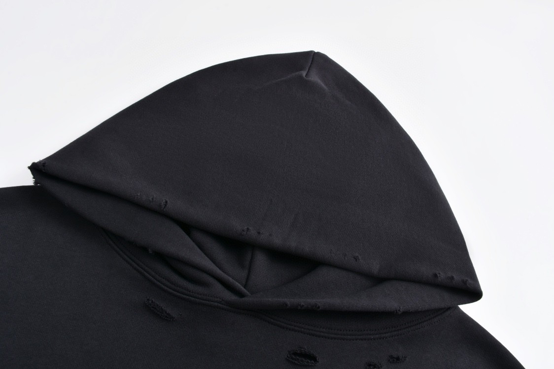 Balenciaga 巴黎世家 自由女神印花连帽卫衣 长袖 秋冬 黑色 739024TQVS11083