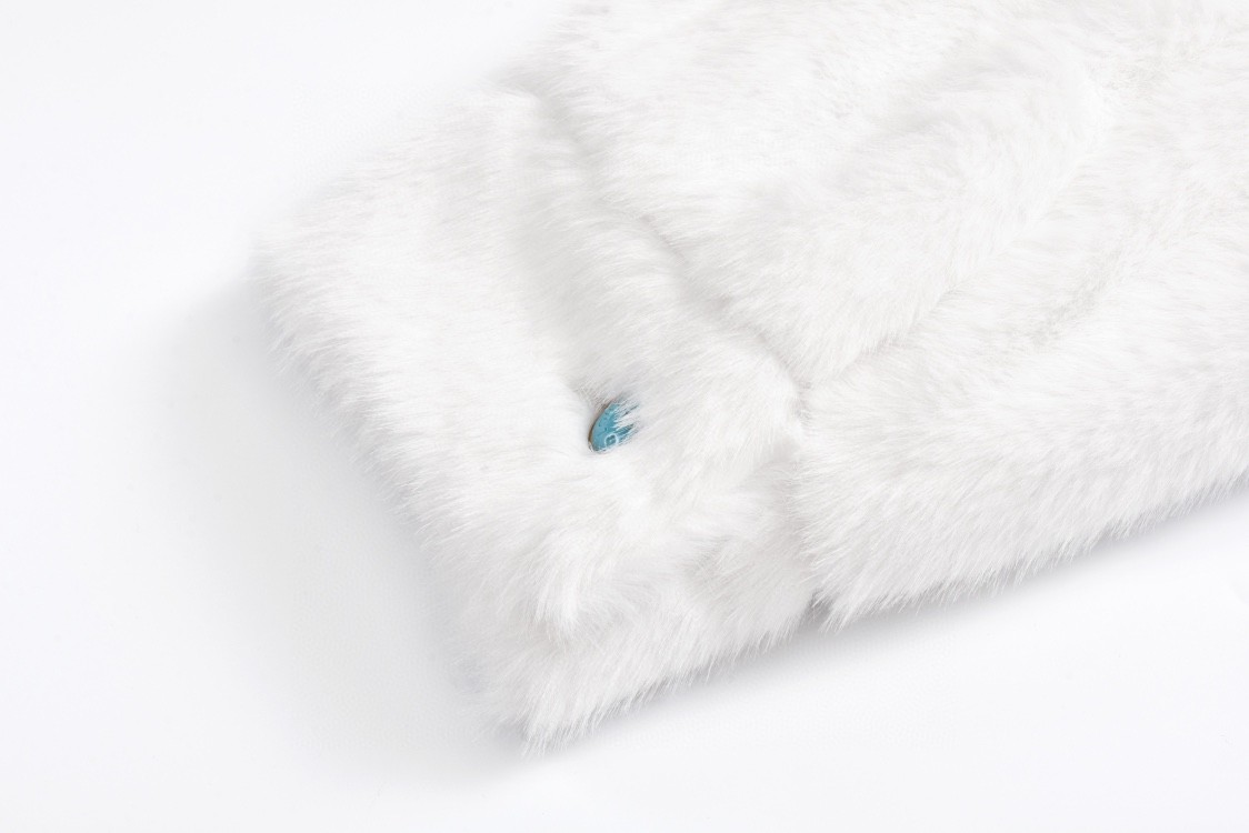 LOUIS VUITTON 路易威登 水貂毛绿松石皮草外套 夹克 长袖 白色 1AFXB6