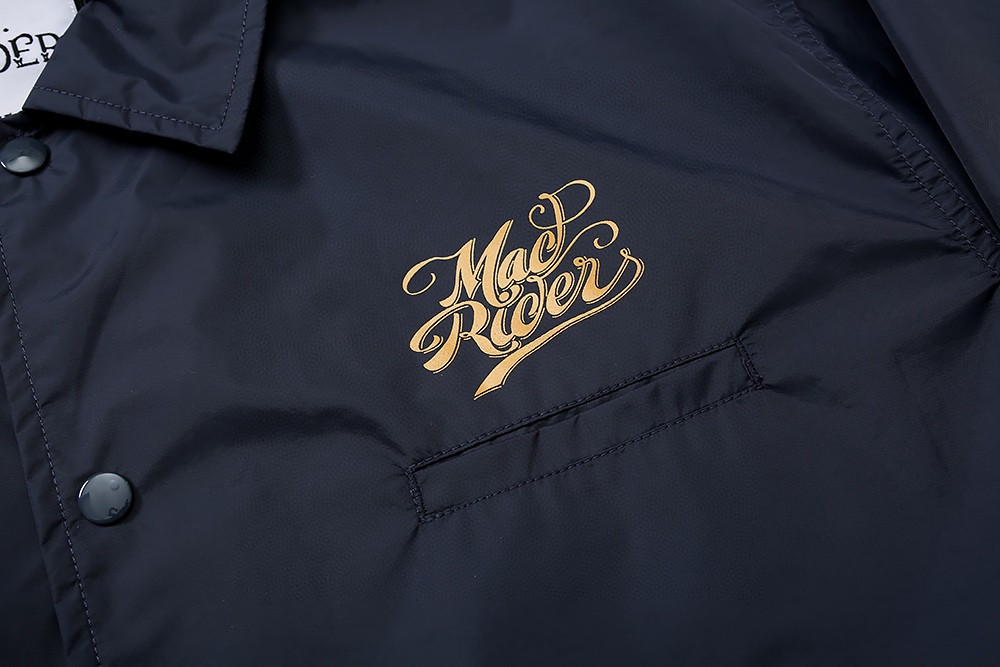 745#MADNESS 字母logo印花防水夹克 外套 长袖 秋冬季 休闲 蓝色