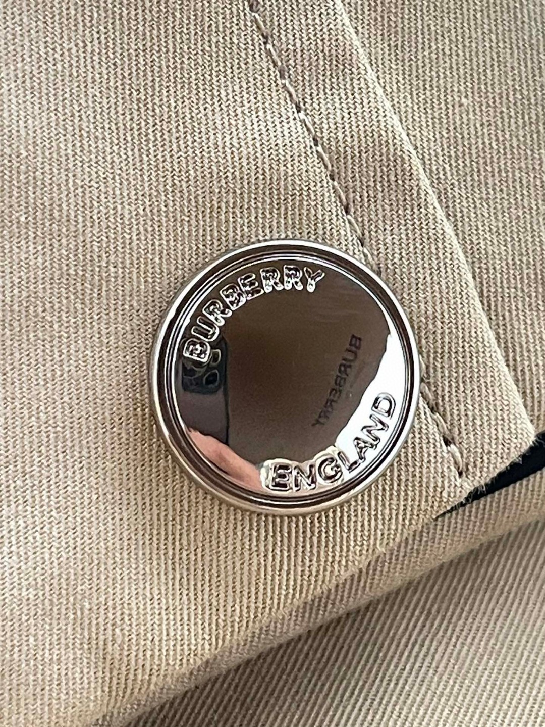 Burberry 巴宝莉 格纹拼接单排扣翻领夹克 长袖 外套 短款 女款 卡其色 80711701