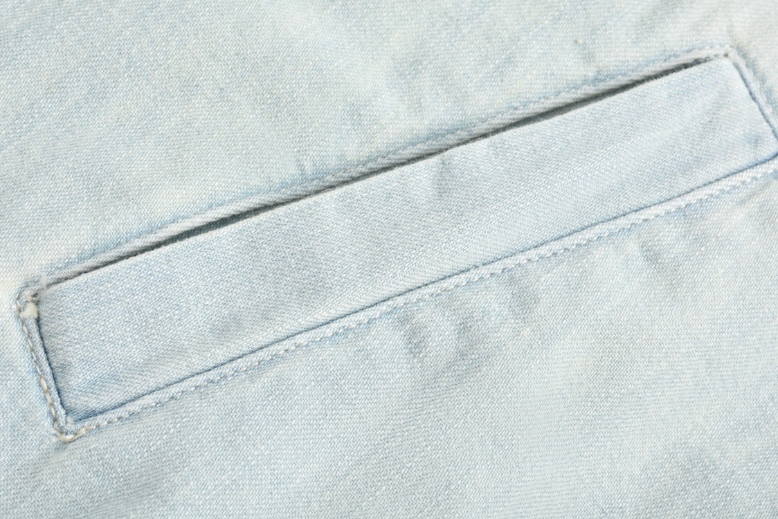 MIU MIU 缪缪 水洗做旧翻领拉链夹克 牛仔外套 长袖 蓝色 GWB149-10BM-F0013