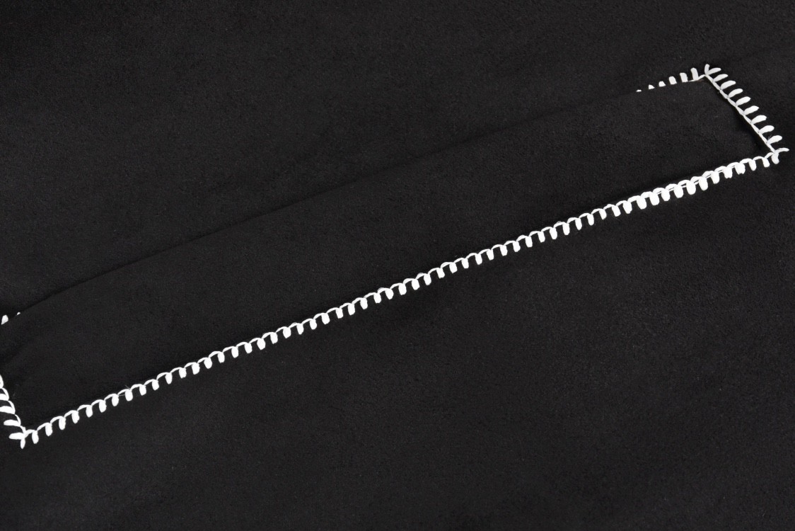 LOUIS VUITTON Tyler SS24 绒面麂皮字母拉链翻领飞行员夹克 长袖 外套 黑色 巧克力色 1AFPWA