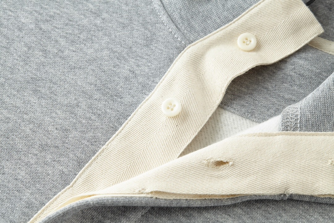 Loewe 罗意威 刺绣Logo徽标立领休闲运动卫衣 长袖 秋冬 灰色 黑色 H526Y24X30-1440