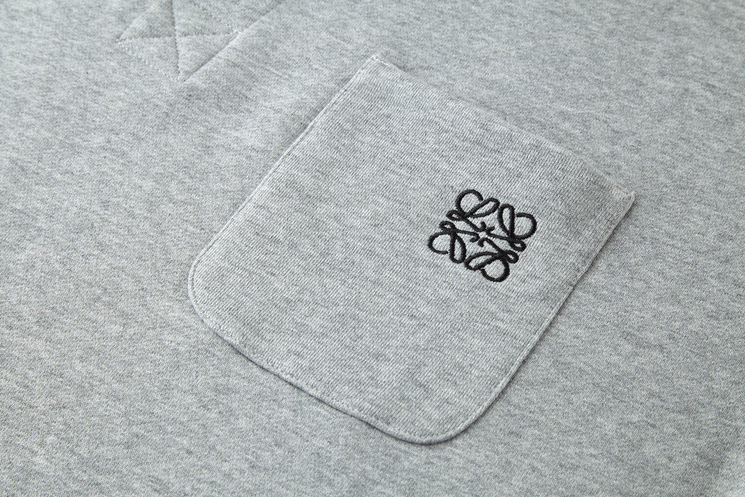 Loewe 罗意威 刺绣Logo徽标立领休闲运动卫衣 长袖 秋冬 灰色 黑色 H526Y24X30-1440