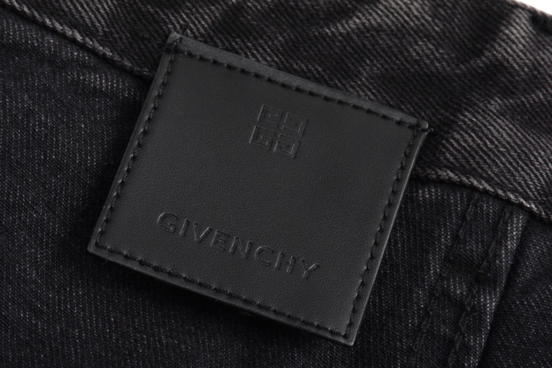 Givenchy 纪梵希 水洗做旧牛仔裤 长裤 裤子 黑灰色 