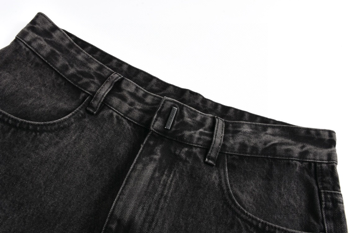 Givenchy 纪梵希 水洗做旧牛仔裤 长裤 裤子 黑灰色 